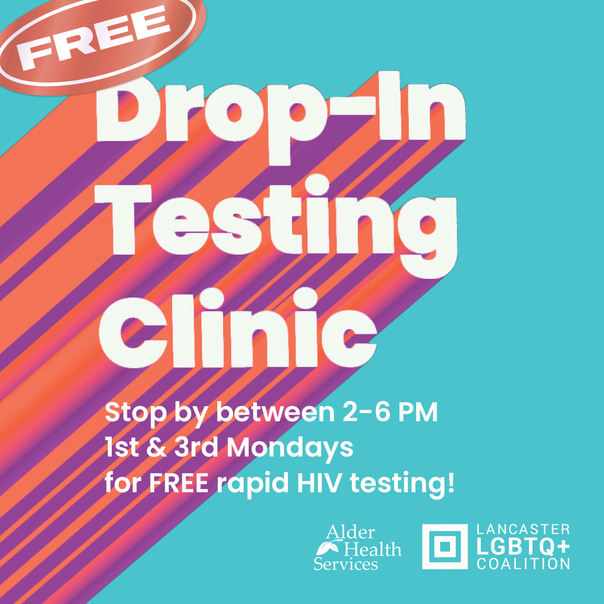 Free Twice Monthly Drop-In Rapid HIV Testing Clinic – Get Tested Today!